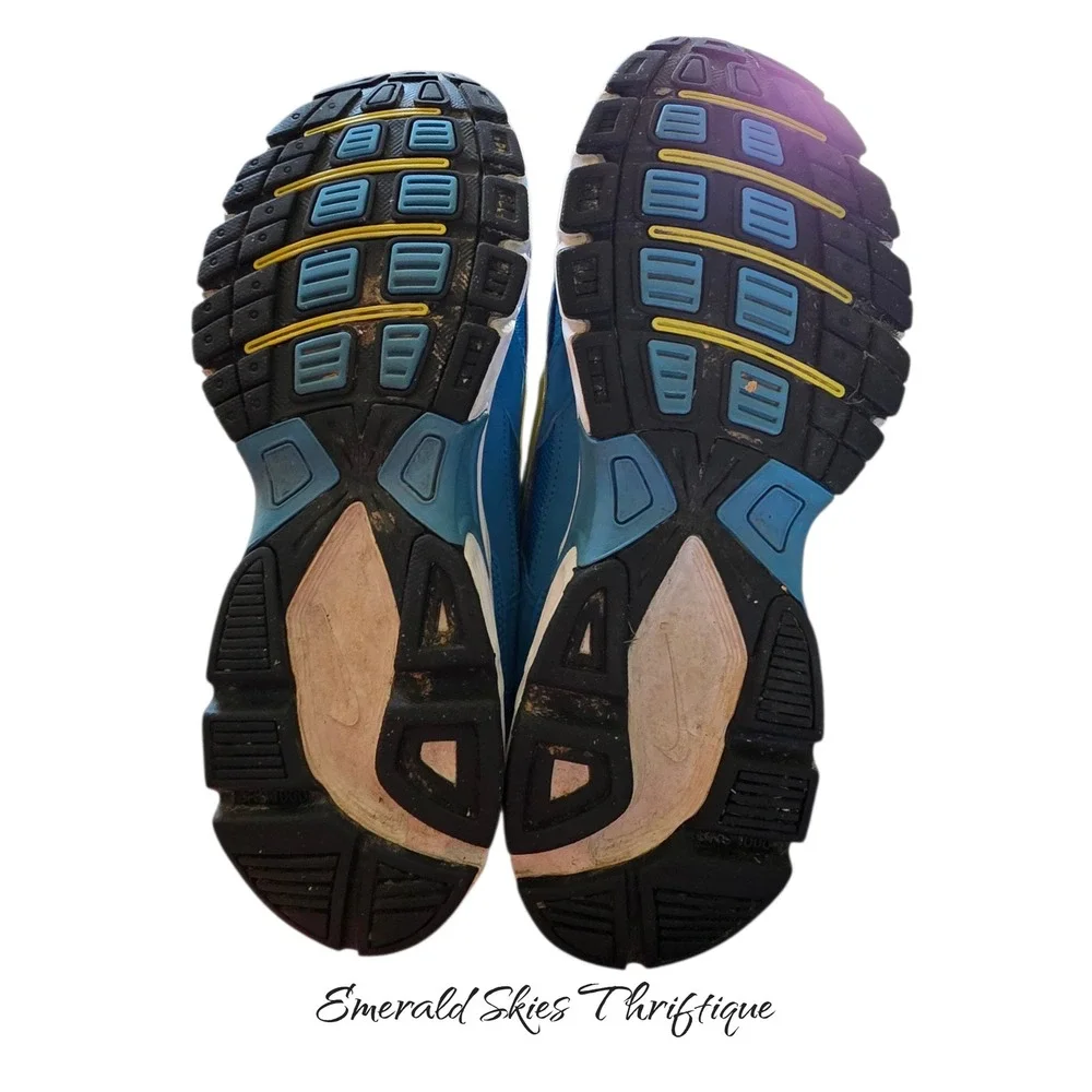 Nike Womens Initiator 394053-481 Blue Low Top Lace Up Running Size 9 free ship